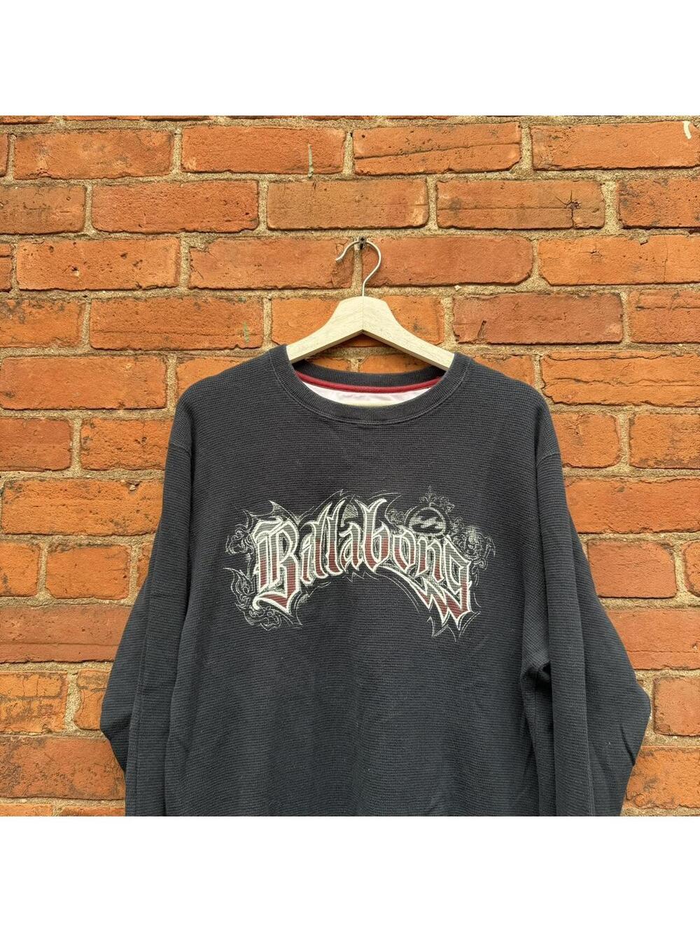 billabong thermal long sleeve t shirt L 00s